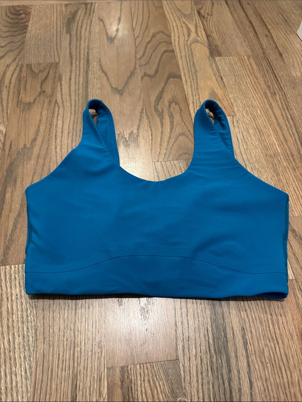all in motion Bright Teal Scoop Sports Bra